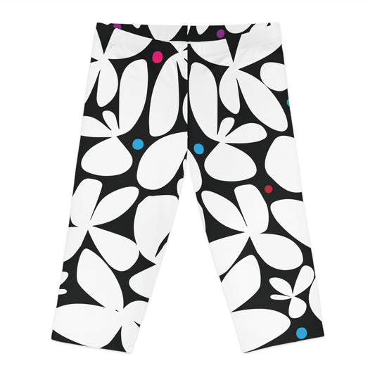 Daisy Dazzle Women's Capri Leggings