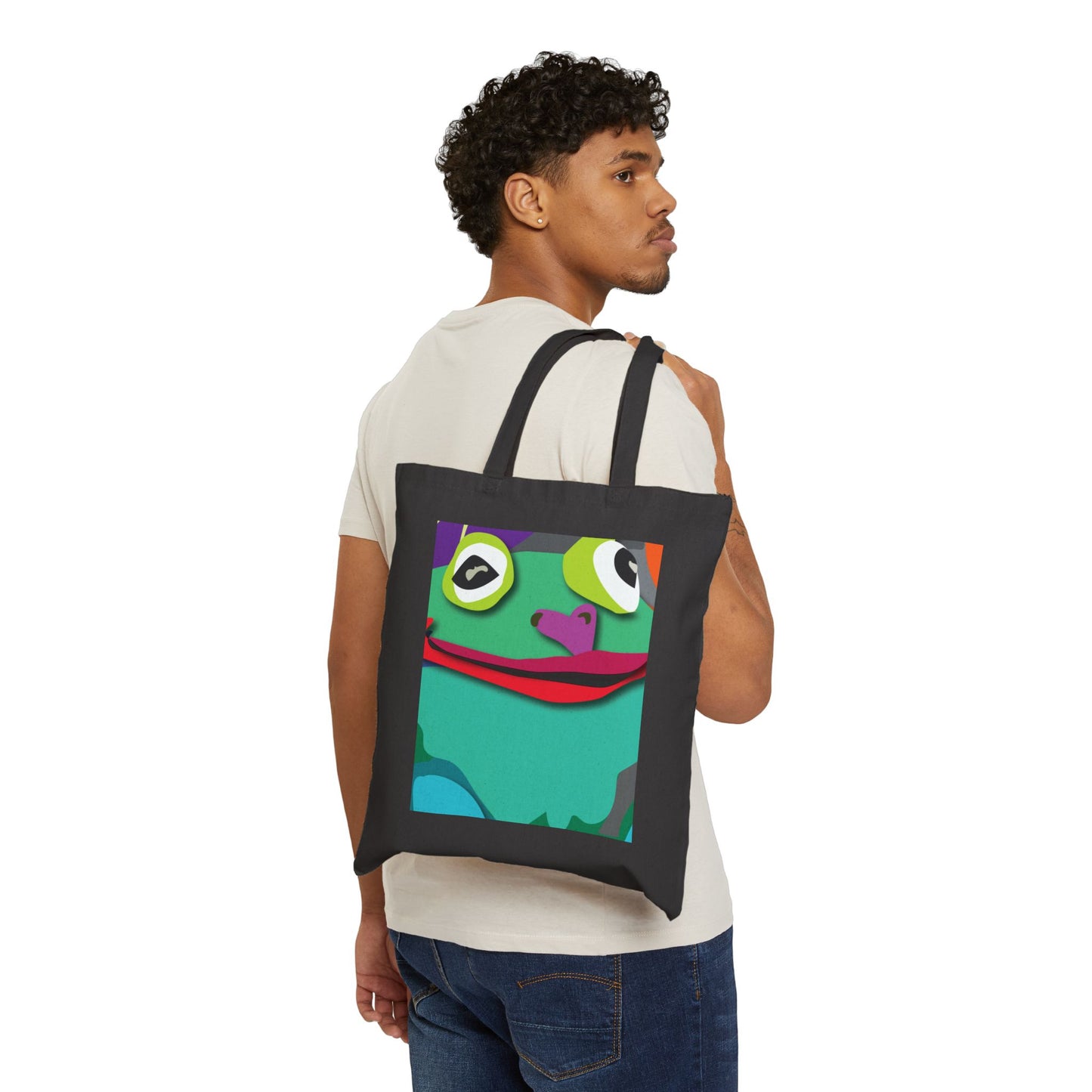 Frogilicious Cotton Canvas Tote Bag
