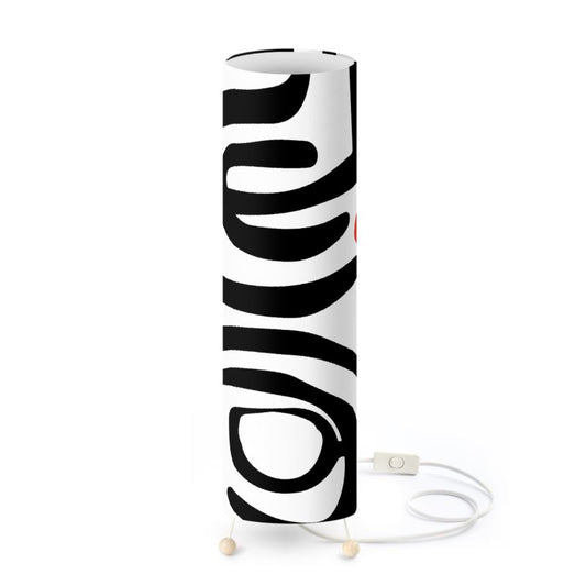 Spiral Script Tall Lamp