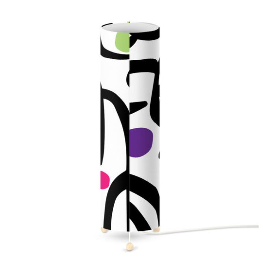 Spiral Script Tall Lamp