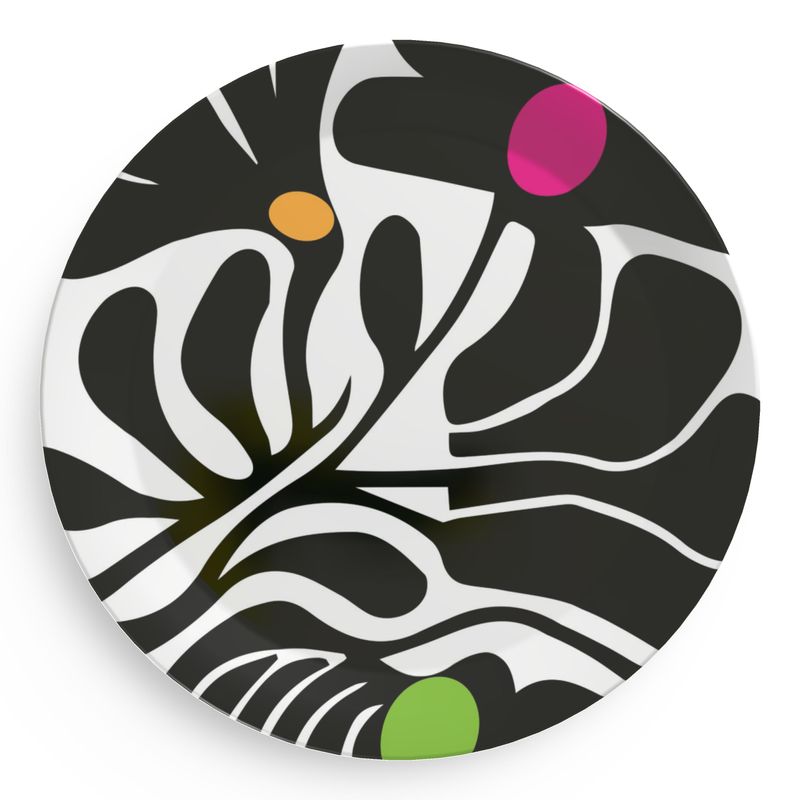 Morning Floral Plastic Plate