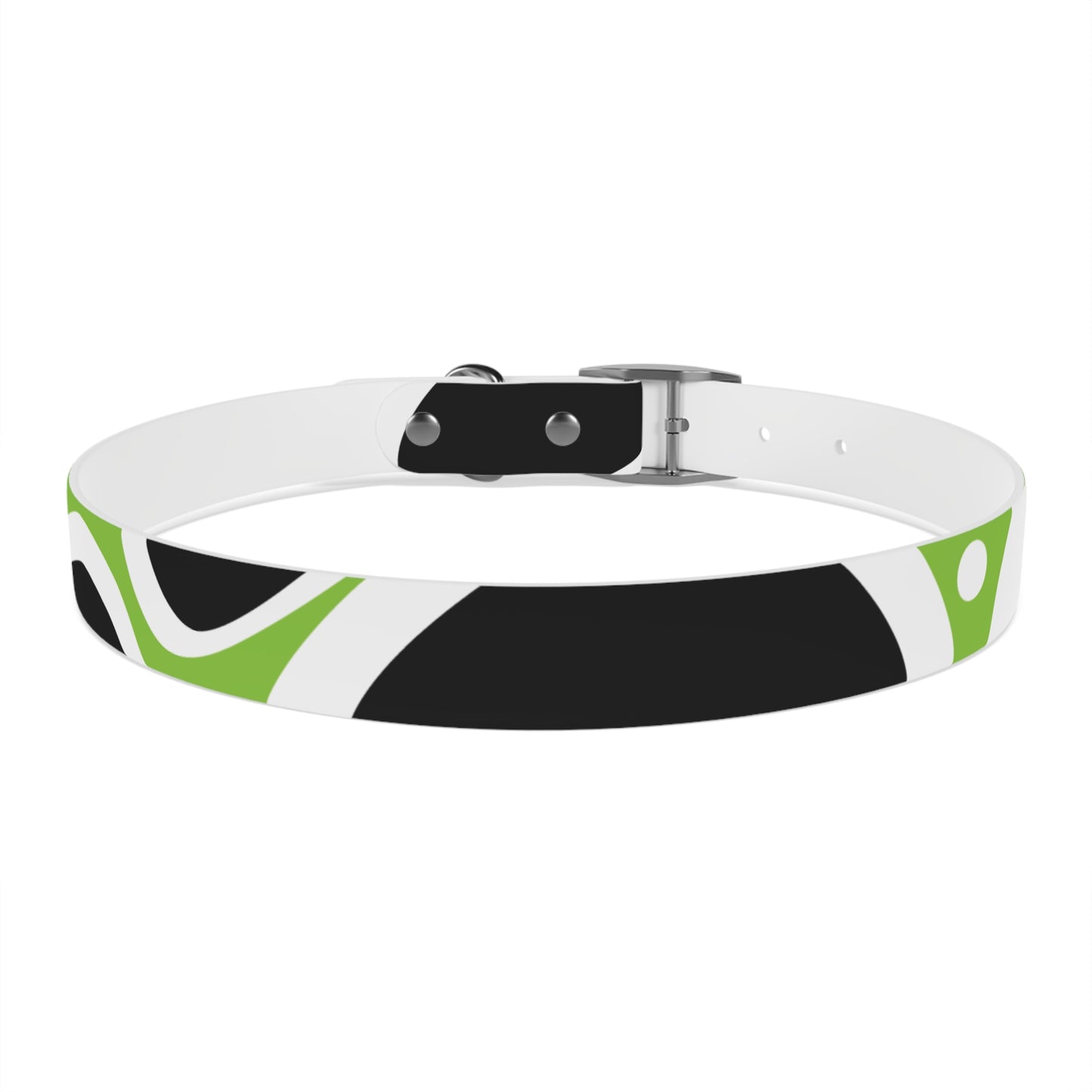 Lime Vivid Petal Edge Dog Collar