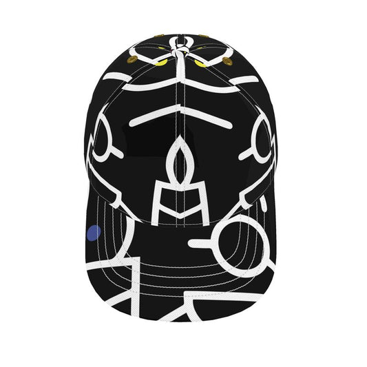 Black & White Scribbles Cap
