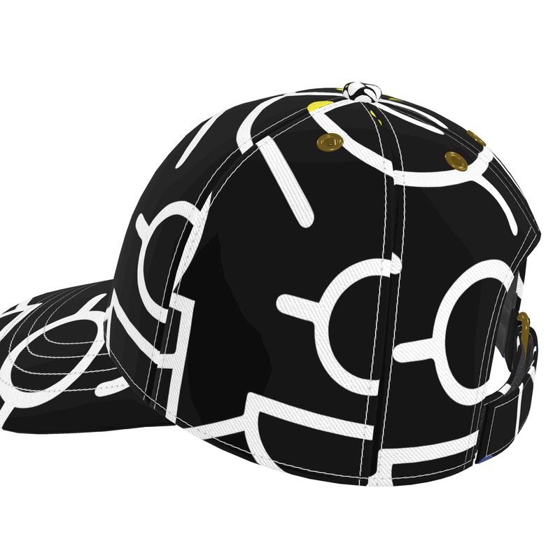 Black & White Scribbles Cap