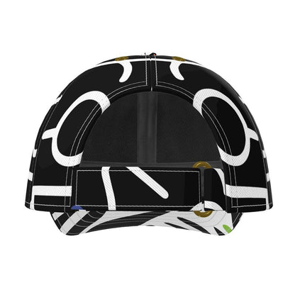 Black & White Scribbles Cap