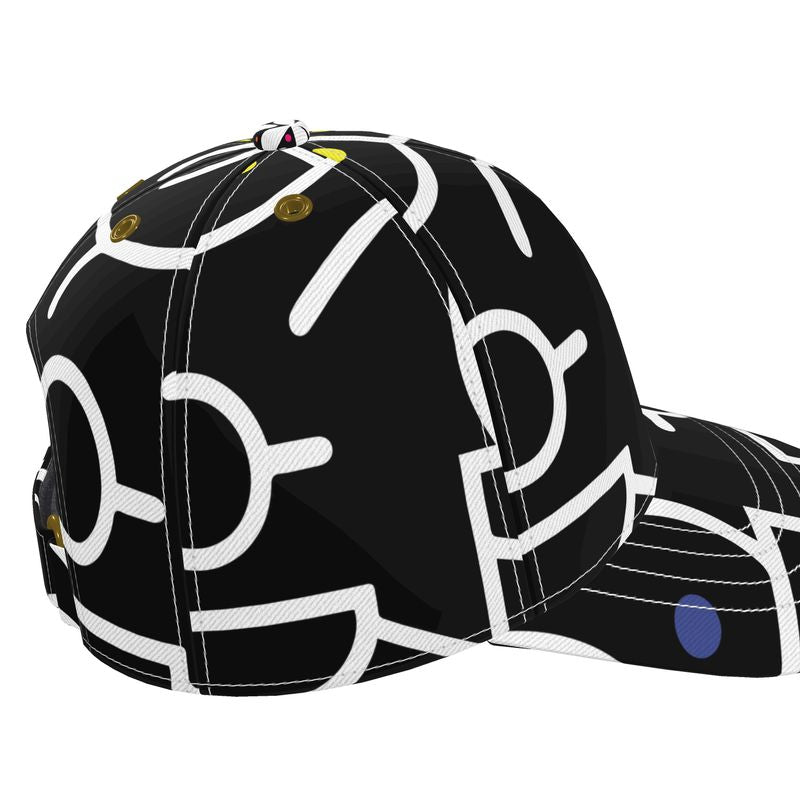Black & White Scribbles Cap