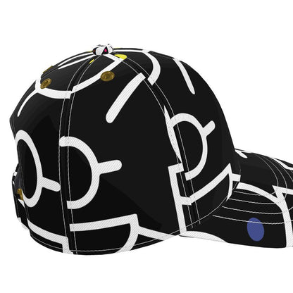 Black & White Scribbles Cap