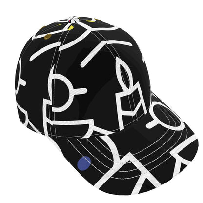 Black & White Scribbles Cap