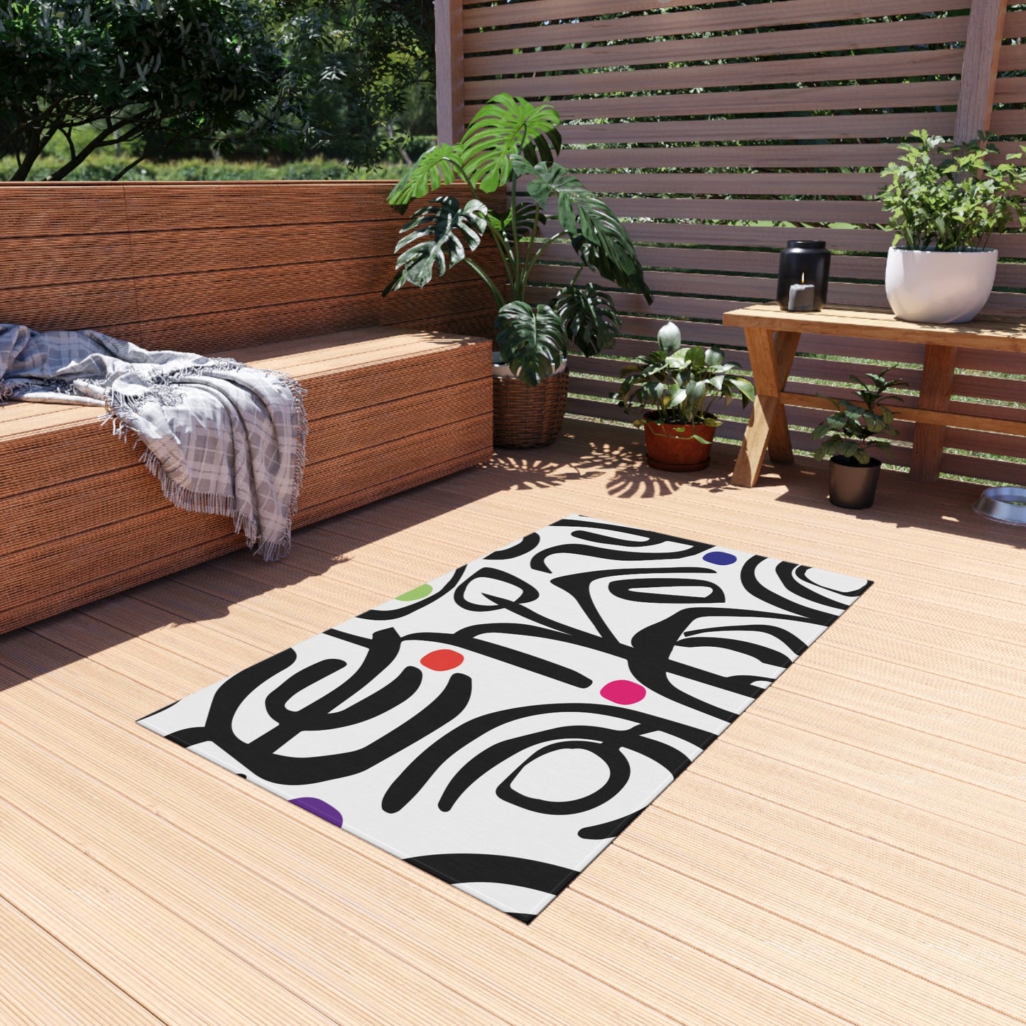 Bold Strokes Outdoor Rug