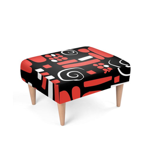 Tangerine Twist Footstool