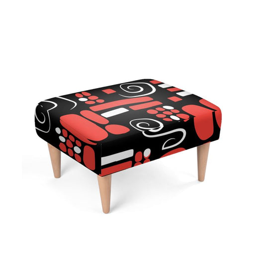 Tangerine Twist Footstool
