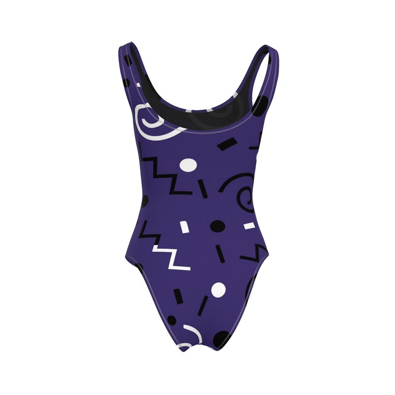 purple swimsuit