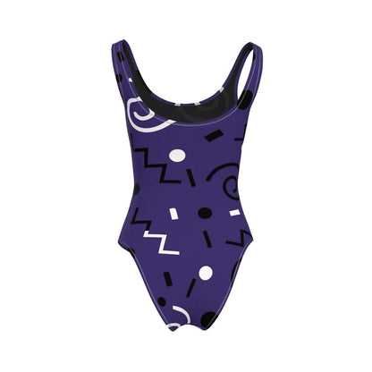 purple swimsuit