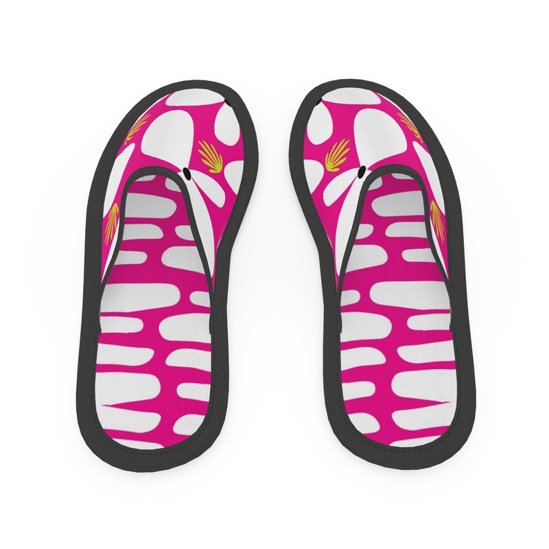 Pink Pop Daisey Slippers