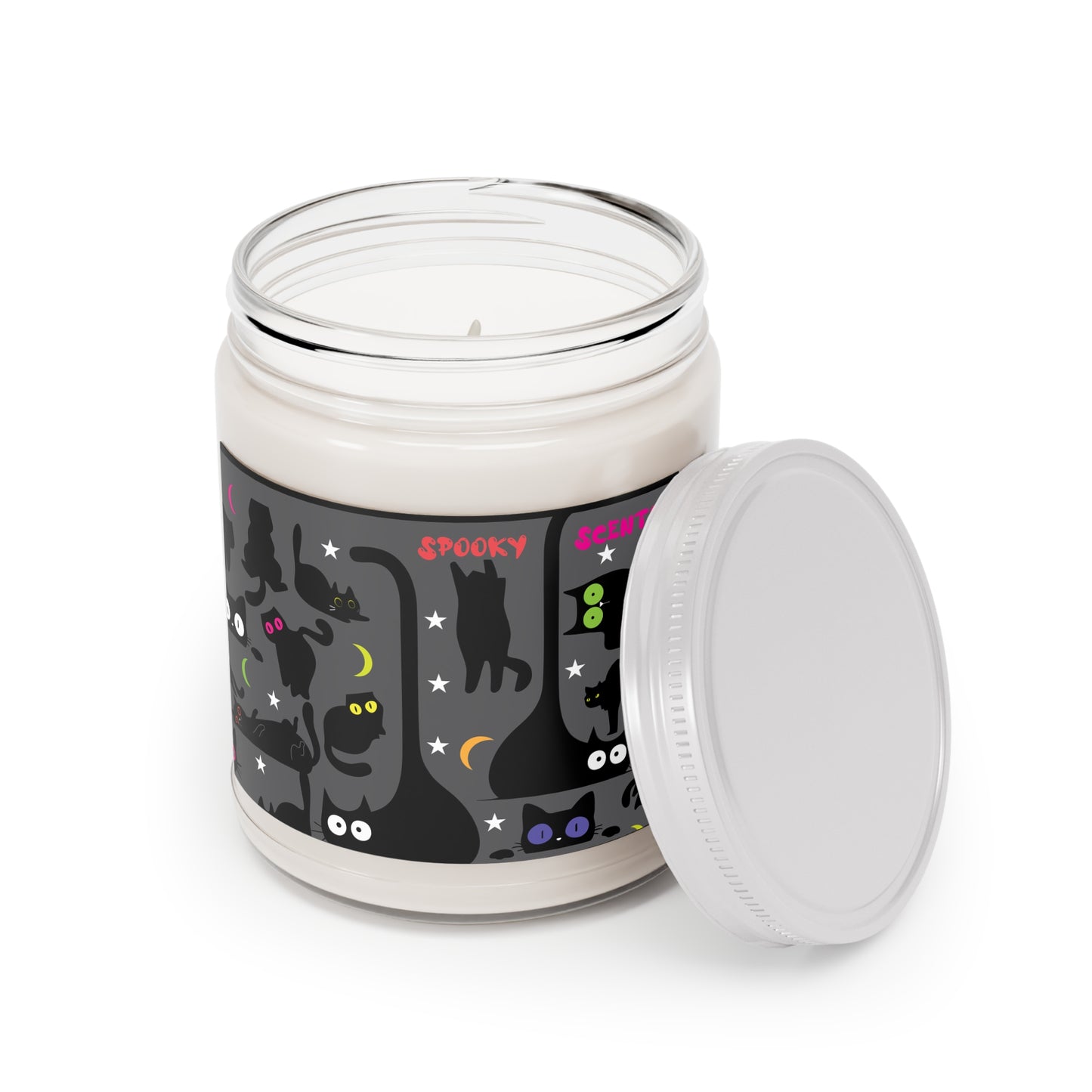 Wicked Whiskers Scented Soy Candles with White Lid, 9oz