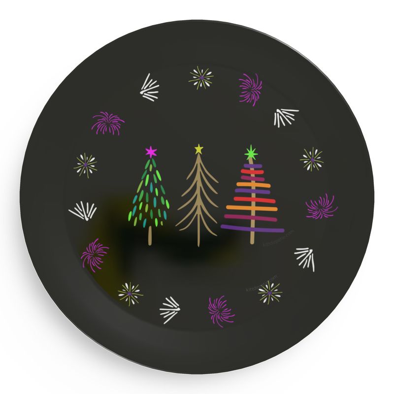 Holiday Trees  Party Plates