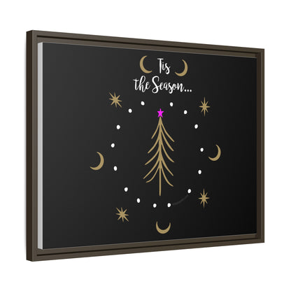 Tis the Season Gold tree Canvas