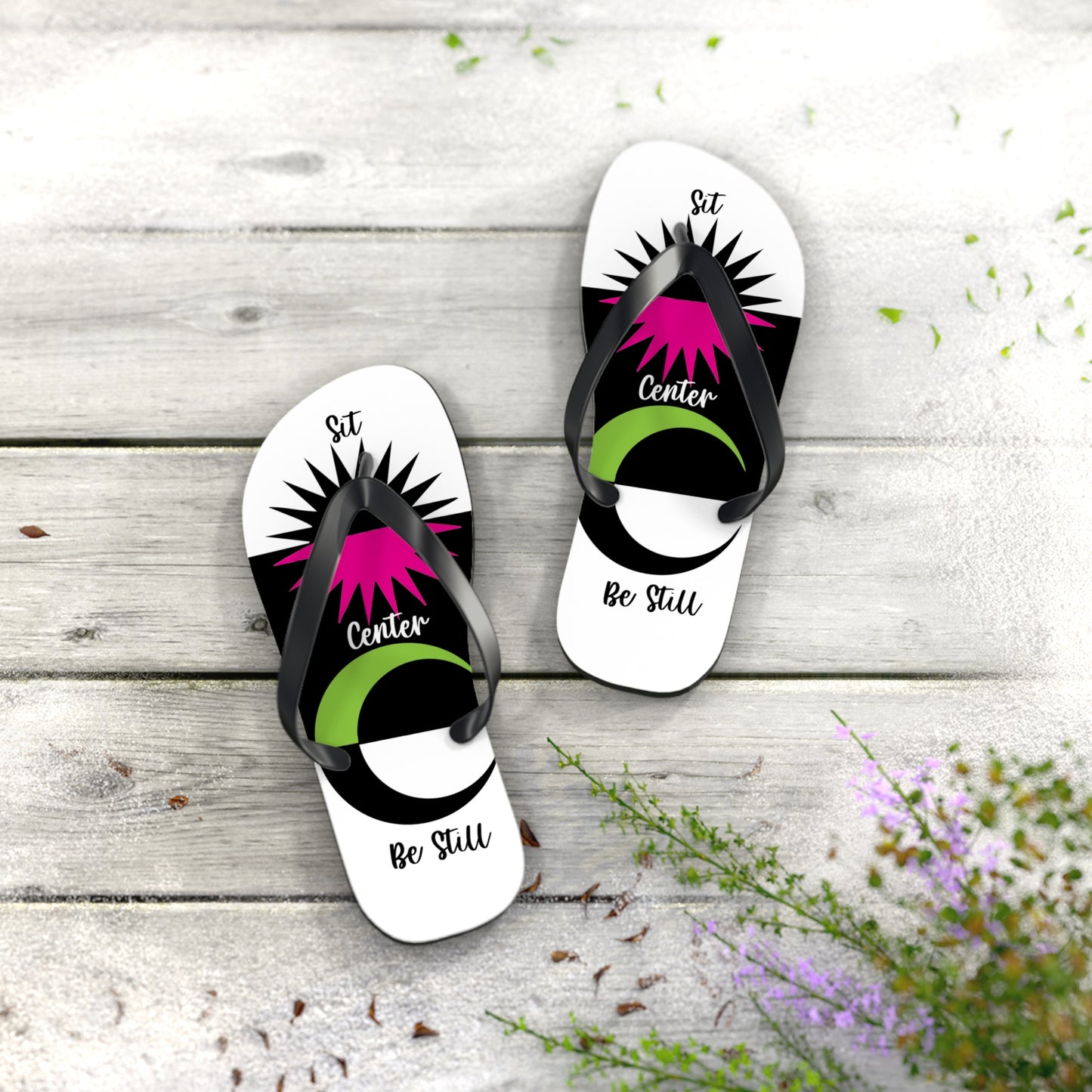I Love Yoga Flip Flops
