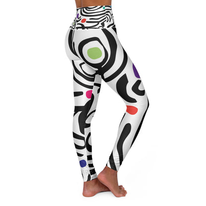 Dot Dot Swirl High Waisted Yoga Leggings