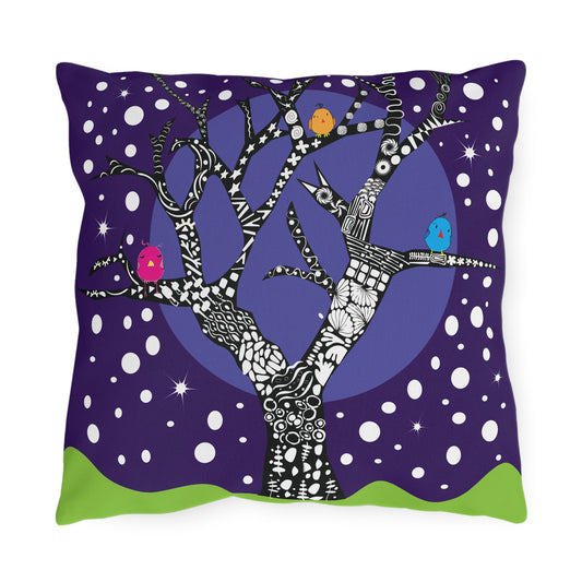 Winter Tree Outdoor Pillow