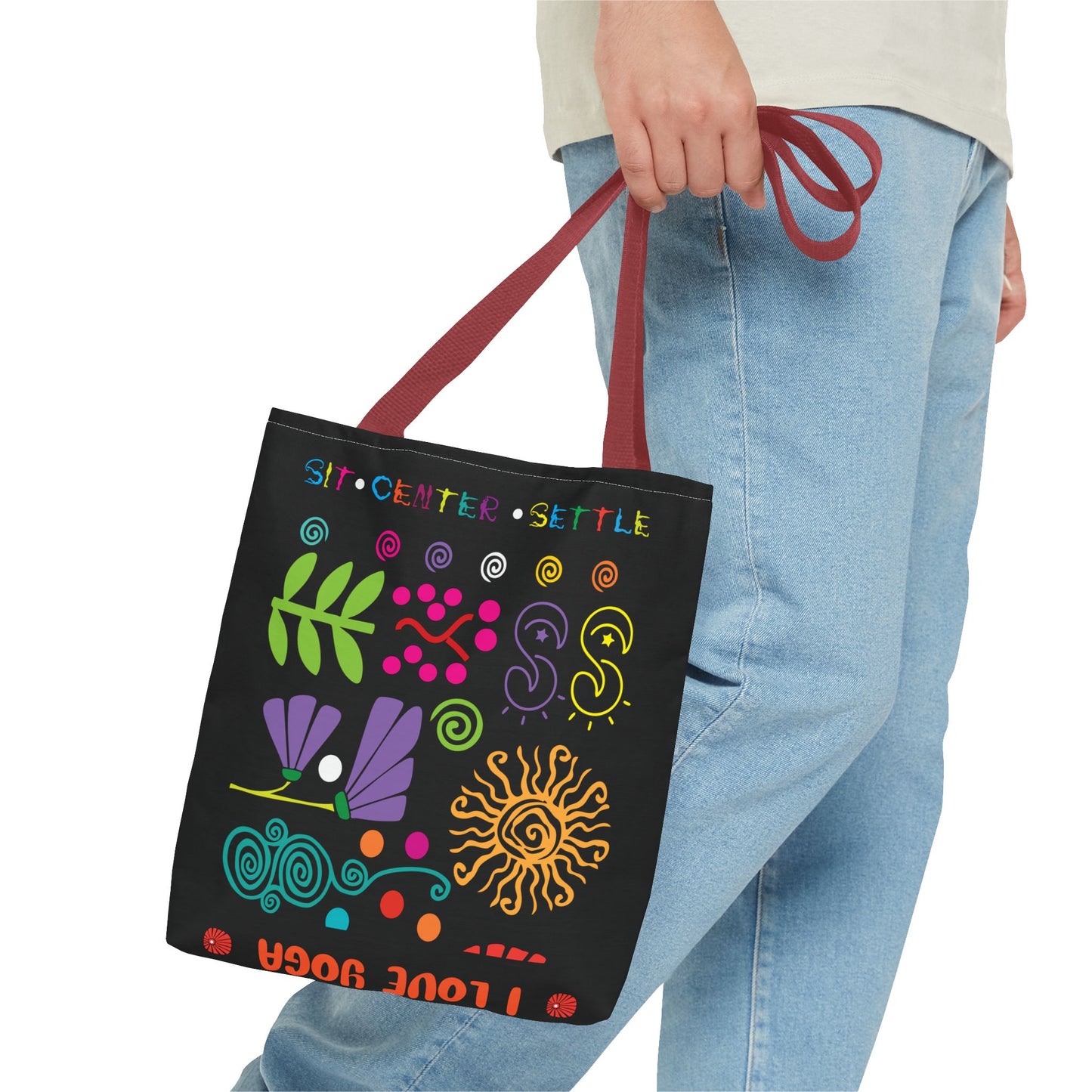 I Love Yoga Tote Bag