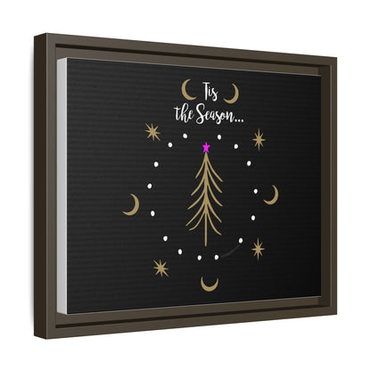 Tis the Season Gold tree Canvas