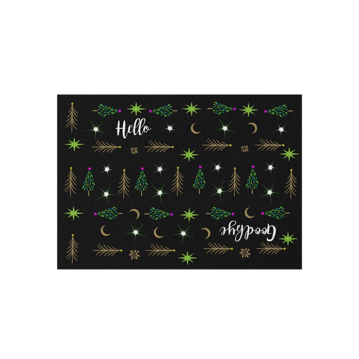Many Trees  Holiday Tree Outdoor Rug
