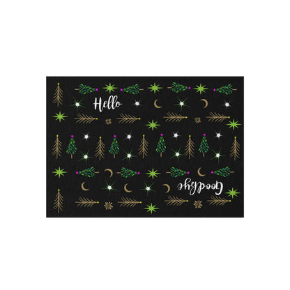 Many Trees  Holiday Tree Outdoor Rug