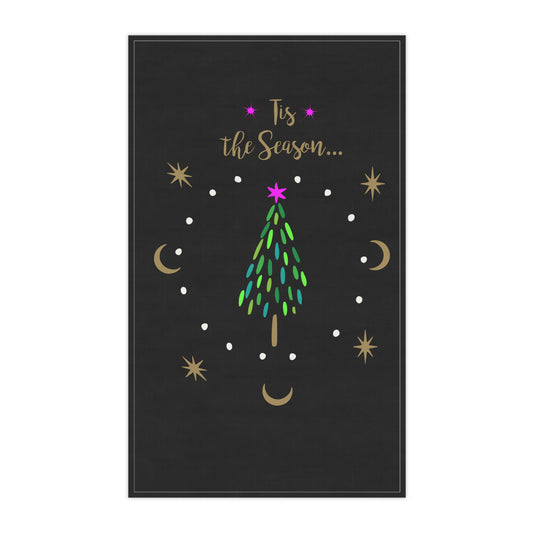 Green Holiday Tree Tea Towels (cotton, poly)