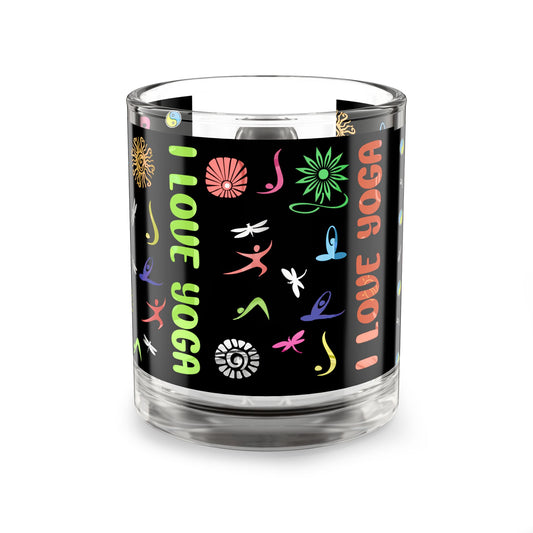 I Love Yoga Glass Mug, 10oz