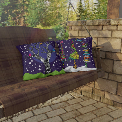 Winter Tree Outdoor Pillow