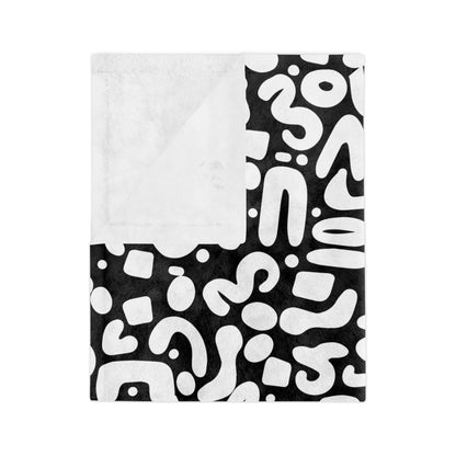 Optic Pop Velveteen Microfiber Blanket