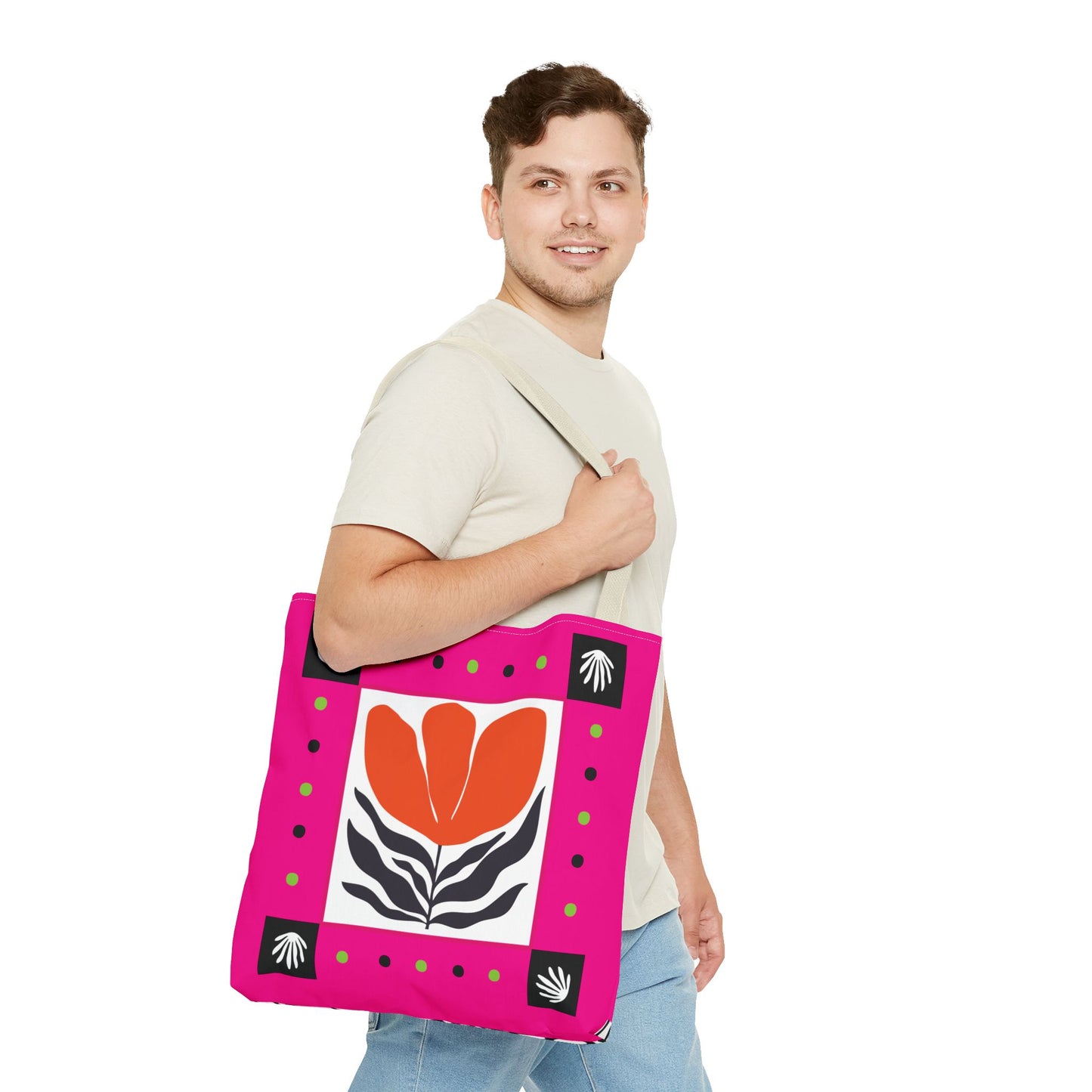 Orange Petal Pop Tote Bag