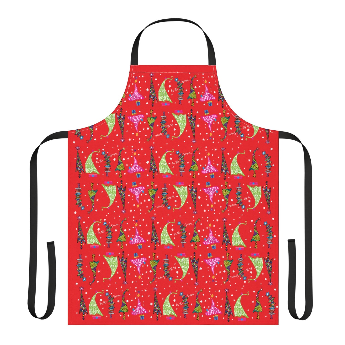 Red 3 Trees Apron