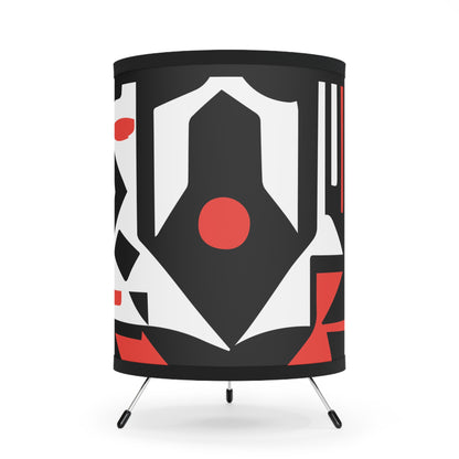 Tangerine Twist Tripod Lamp with High-Res Printed Shade, US\CA plug