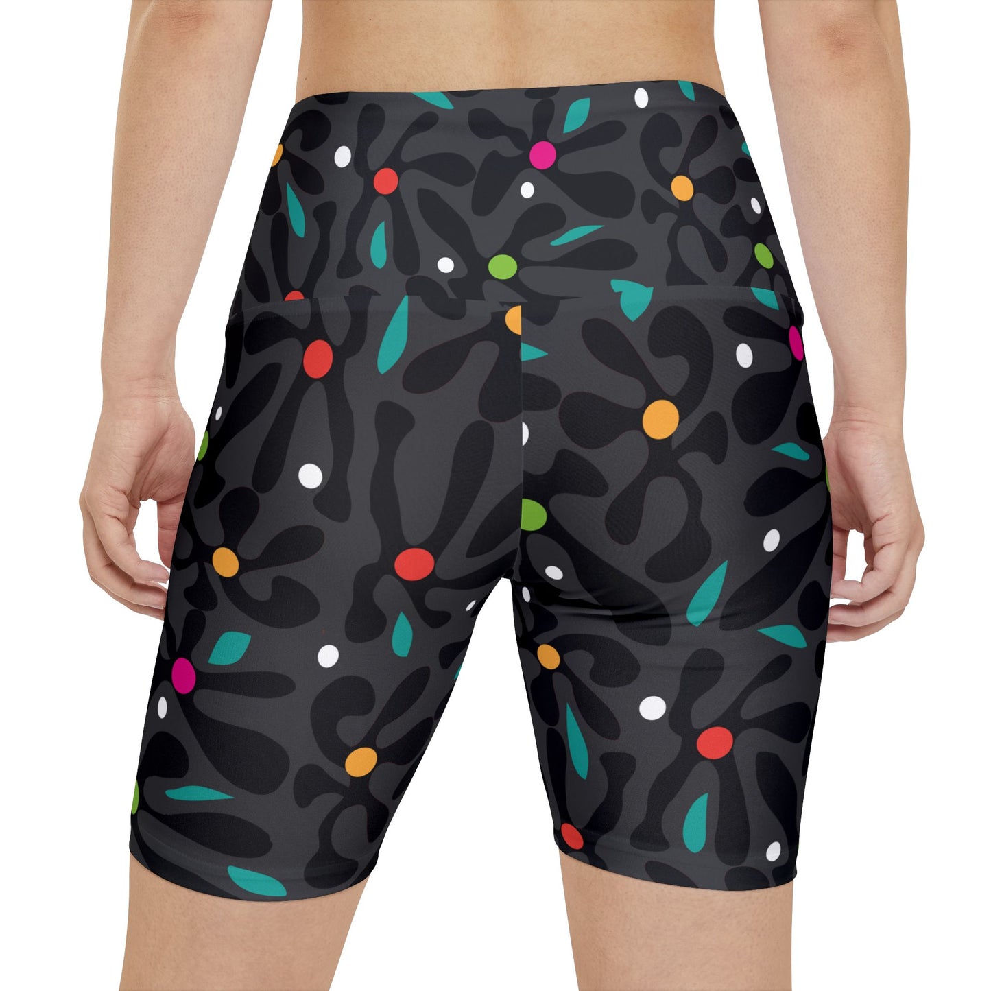 Chromatic Bloom  Women's Workout Shorts