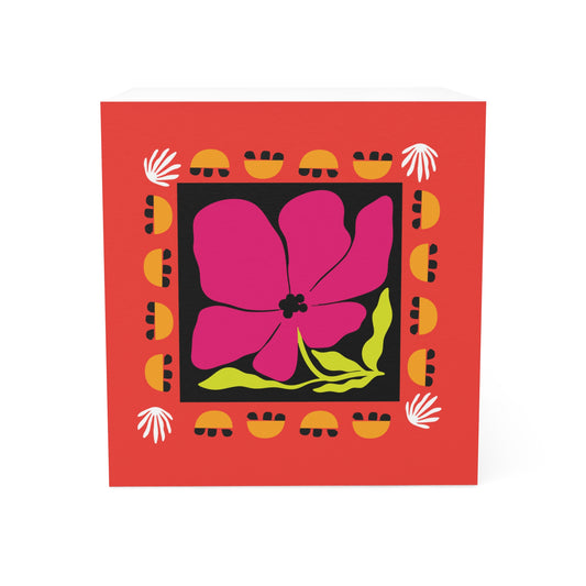 Orange Bloom Noir Note Cube