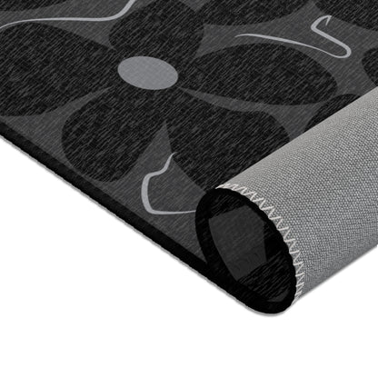 Midnight Modflower Area Rug