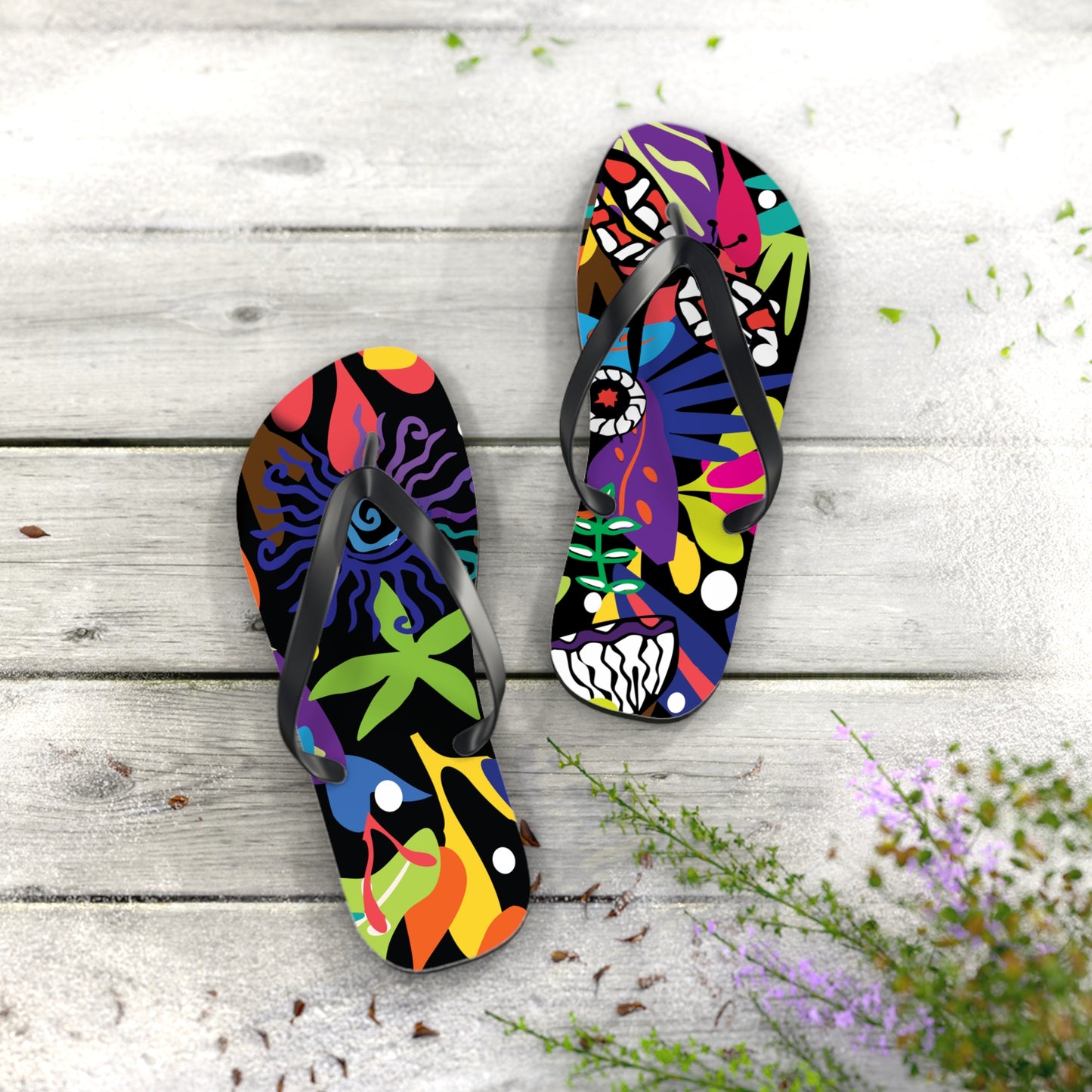 Twilight Bouquet  Flip Flops