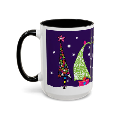 Holiday Trees Accent Coffee Mug (11, 15oz)