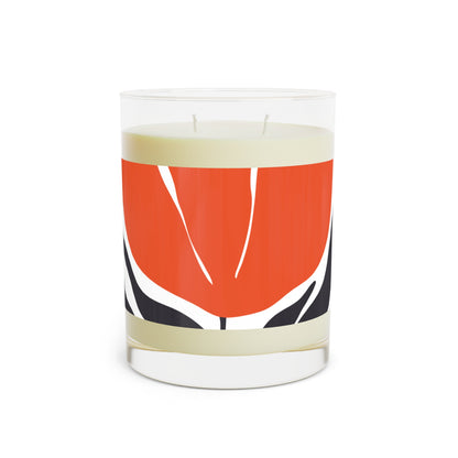 Orange Petal Pop Scented Candle - Full Glass, 11oz