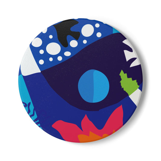 Twilight Bouquet Ceramic Coaster