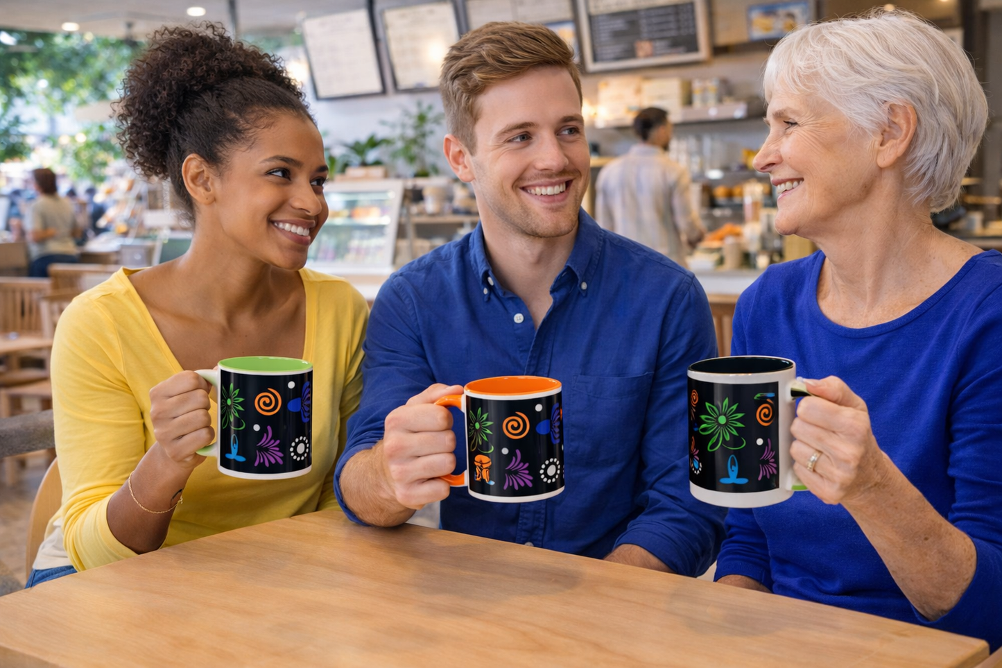 I Love Yoga Accent Coffee Mug (11, 15oz)