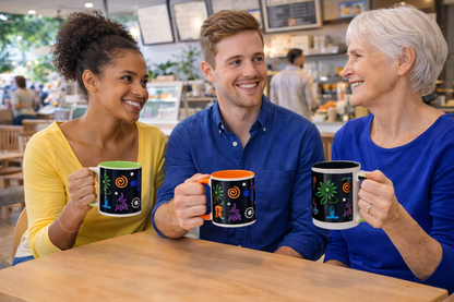 I Love Yoga Accent Coffee Mug (11, 15oz)