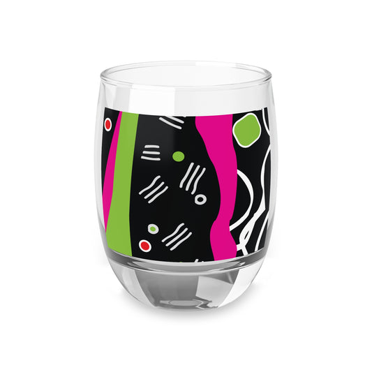 Electric Geometry Whiskey Glass