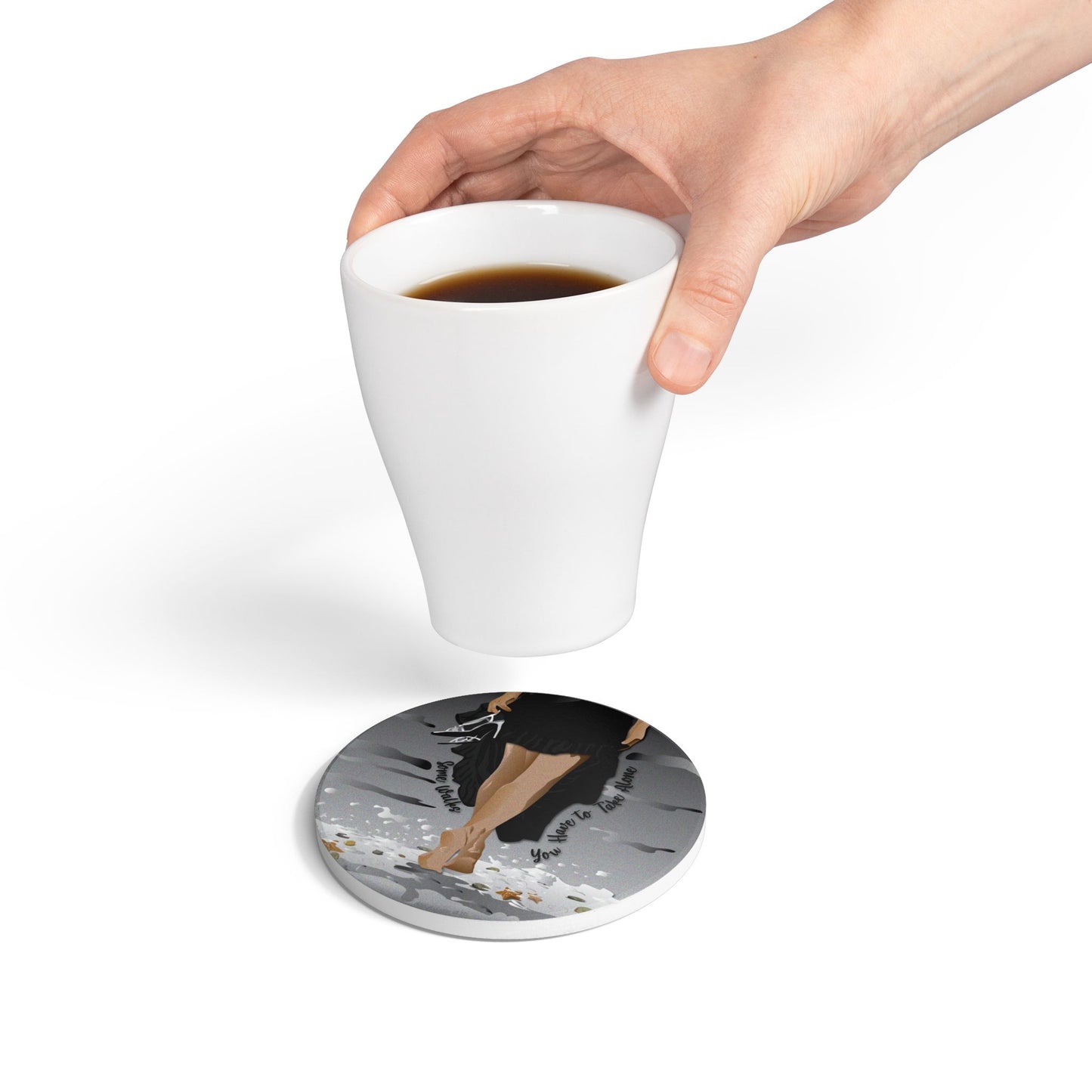 Some Walks Ceramic Coaster
