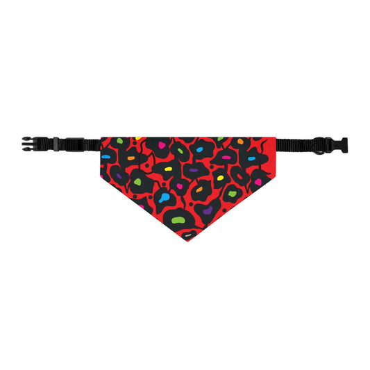 Orange Bold Botanica Pet Bandana Collar