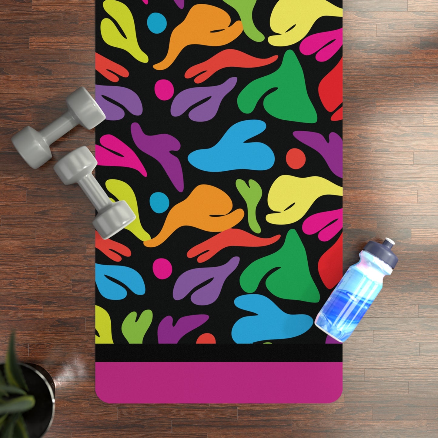 Flower party  Rubber Yoga Mat