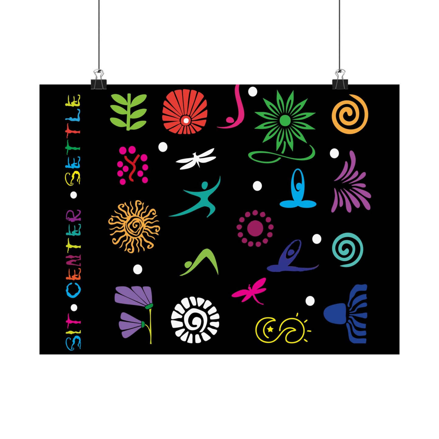 I Love Yoga Matte Horizontal Posters