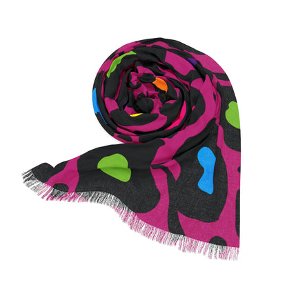 Pink Vivid Petals Light Scarf